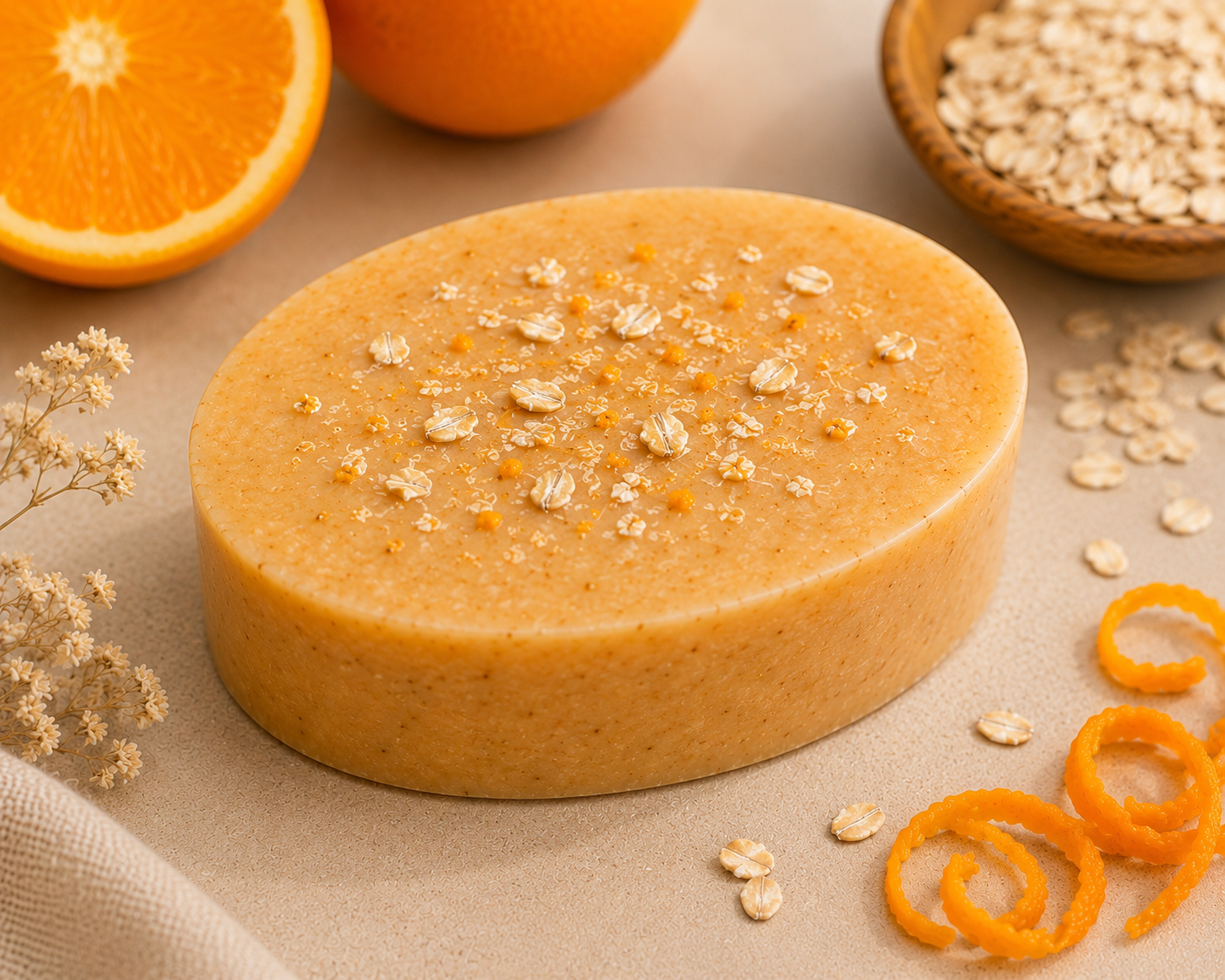 Jabon revitalizante de Naranja y Avena